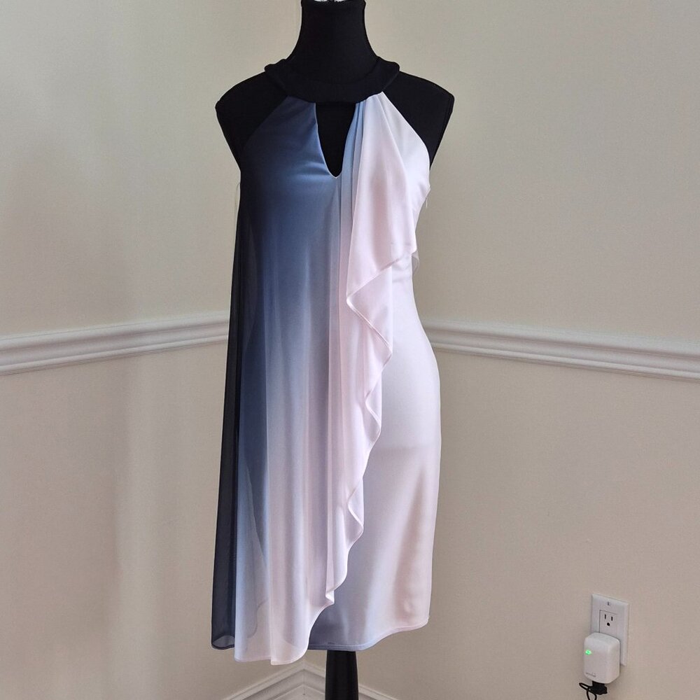Le Chateau, Halter Pink and Blue Dress, New w/Tags, Size XXS